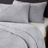 Tanta Cotton Medium Weight Textured Modern Circles Woven Coverlet - Coverlet by Superior Brand