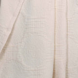 Tanta Cotton Medium Weight Textured Modern Circles Woven Coverlet - Coverlet by Superior Brand