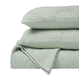 Tanta Cotton Medium Weight Textured Modern Circles Woven Coverlet - Coverlet by Superior Brand
