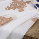 Traditional Embroidered Damask Sheer Grommet Curtain Panel Set - Sheer Curtains by Superior Brand