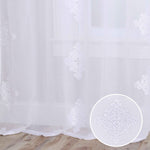 Traditional Embroidered Damask Sheer Grommet Curtain Panel Set - Sheer Curtains by Superior Brand