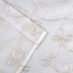 Traditional Embroidered Scroll Sheer Grommet Curtain Panel Set - Sheer Curtains by Superior Brand