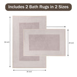 Troy Solid Non-Slip Machine Washable Bath Rug Set - Bath Mats by Superior Brand