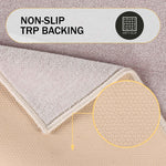 Troy Solid Non-Slip Machine Washable Bath Rug Set - Bath Mats by Superior Brand