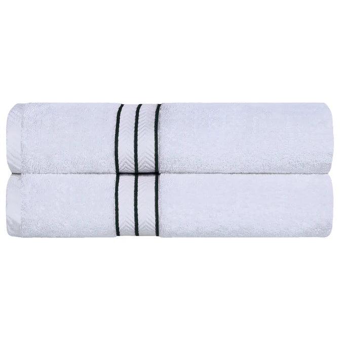 Ultra Plush Turkish Cotton Absorbent Solid 2 Piece Bath Sheet Set - Bath Sheet by Superior Brand