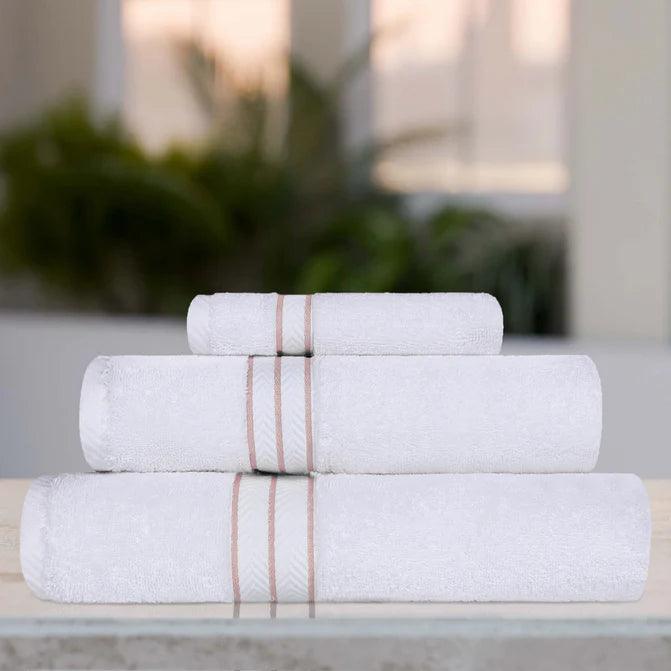 Hotel Turkish Cotton Solid Towel Set 3 Piece - Towel Set by Superior Brand