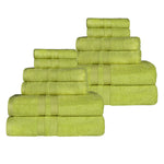 Ultra-Soft Cotton Absorbent Quick-Drying 12 Piece Assorted Towel Set - Towel Set by Superior Brand