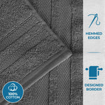 Ultra-Soft Cotton Absorbent Quick-Drying 12 Piece Assorted Towel Set - Towel Set by Superior Brand