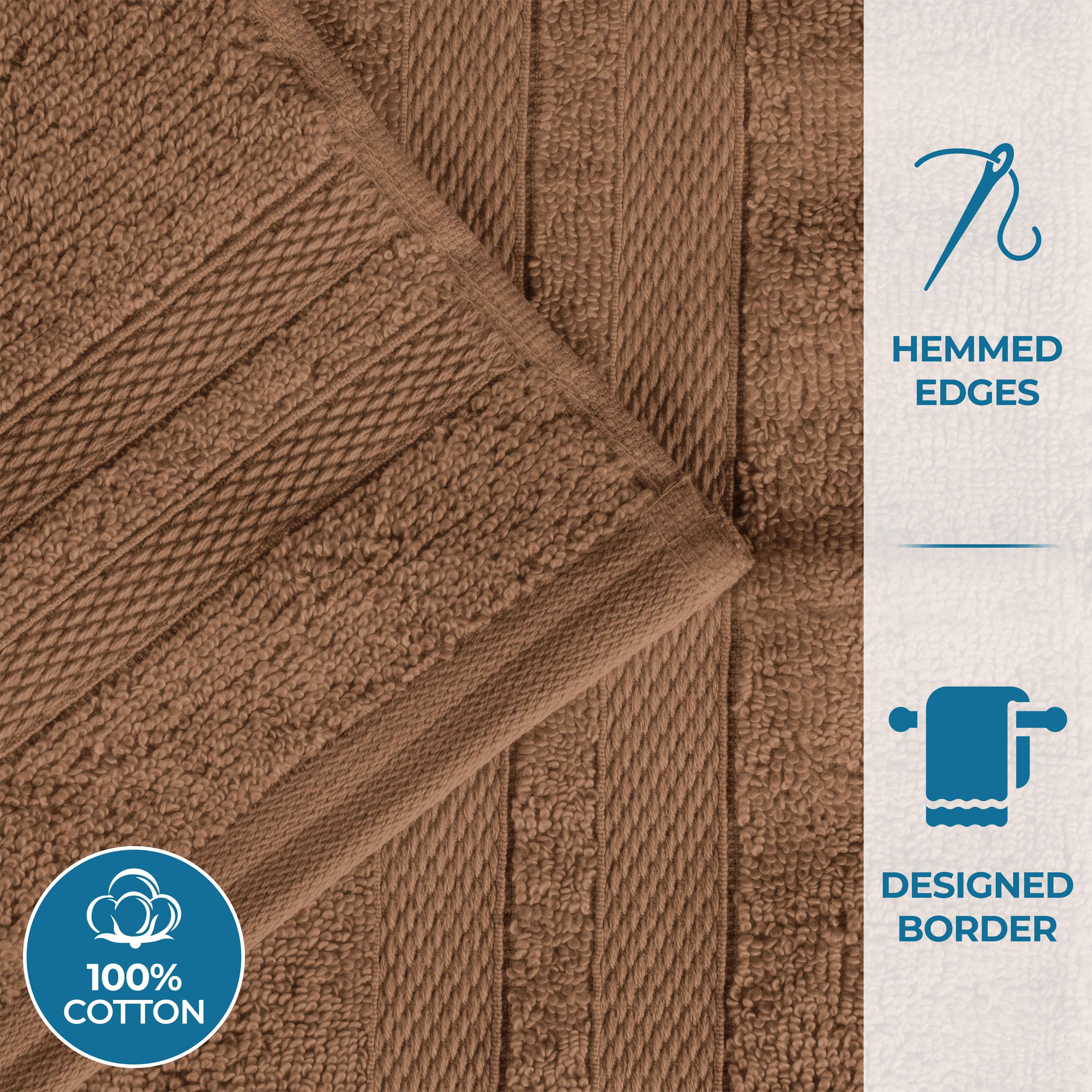 Ultra-Soft Cotton Absorbent Quick-Drying 12 Piece Assorted Towel Set - Towel Set by Superior Brand