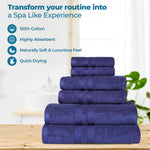 Ultra-Soft Cotton Absorbent Quick-Drying 12 Piece Assorted Towel Set - Towel Set by Superior Brand