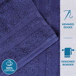 Ultra-Soft Cotton Absorbent Quick-Drying 12 Piece Assorted Towel Set - Towel Set by Superior Brand
