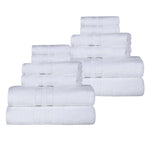 Ultra-Soft Cotton Absorbent Quick-Drying 12 Piece Assorted Towel Set - Towel Set by Superior Brand