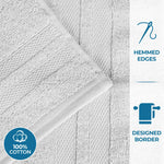 Ultra-Soft Cotton Absorbent Quick-Drying 12 Piece Assorted Towel Set - Towel Set by Superior Brand