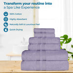 Ultra-Soft Cotton Absorbent Quick-Drying 12 Piece Assorted Towel Set - Towel Set by Superior Brand