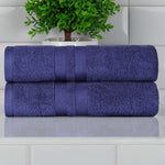 Ultra-Soft Cotton Solid Medium Weight Absorbent Bath Towel Set of 2 - Towel Set by Superior Brand