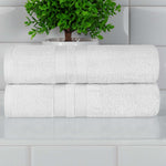 Ultra-Soft Cotton Solid Medium Weight Absorbent Bath Towel Set of 2 - Towel Set by Superior Brand