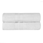 Ultra-Soft Cotton Solid Medium Weight Absorbent Bath Towel Set of 2 - Towel Set by Superior Brand