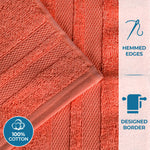 Ultra-Soft Cotton Solid Medium Weight Absorbent Bath Towel Set of 2 - Towel Set by Superior Brand