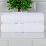 Ultra-Soft Cotton Solid Medium Weight Absorbent Bath Towel Set of 2 - Towel Set by Superior Brand