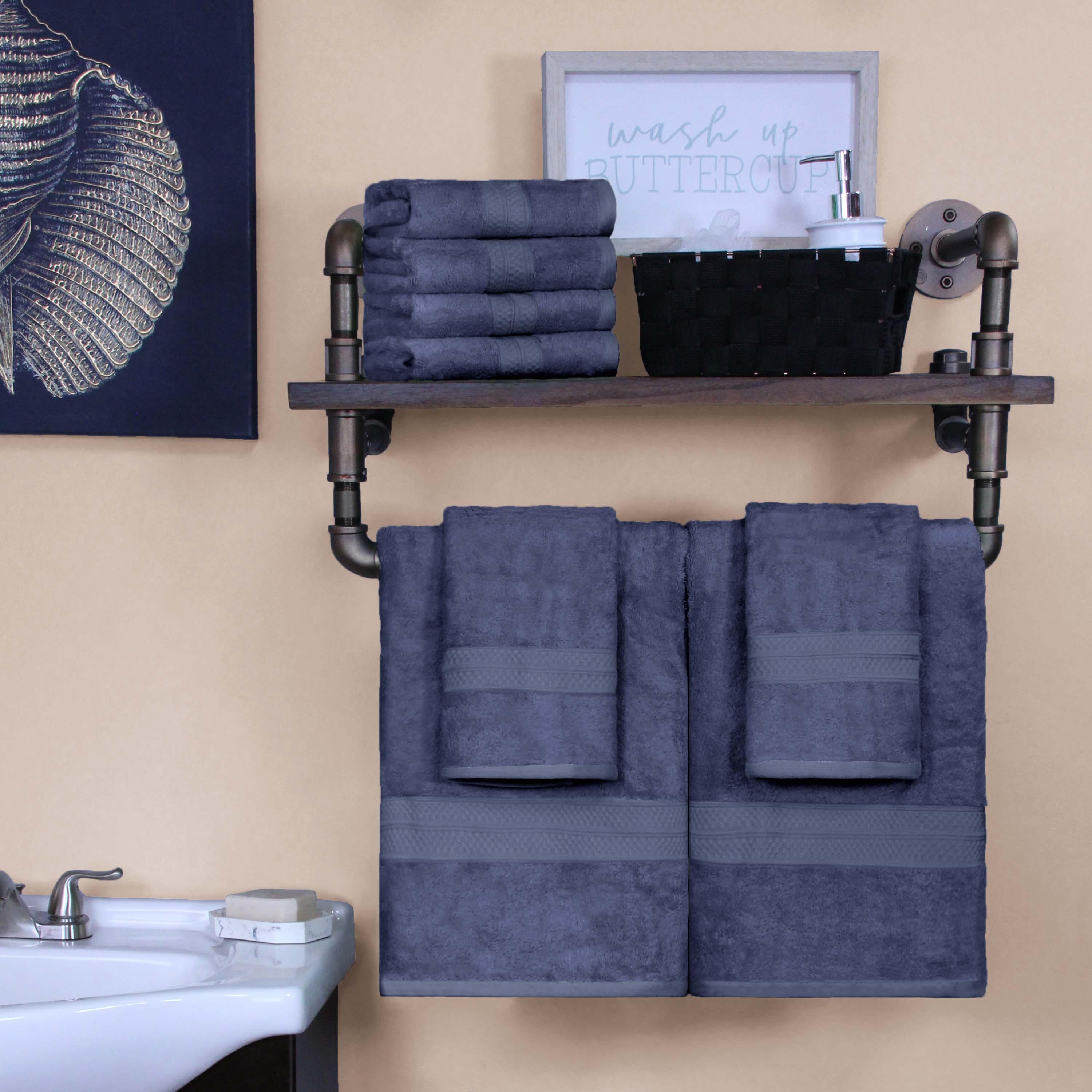 Ultra-Soft Rayon from Bamboo Cotton Blend Bath and Hand Towel Set - Towel Set by Superior Brand