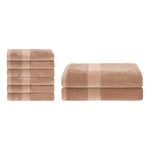 Ultra-Soft Rayon from Bamboo Cotton Blend Bath and Hand Towel Set - Towel Set by Superior Brand