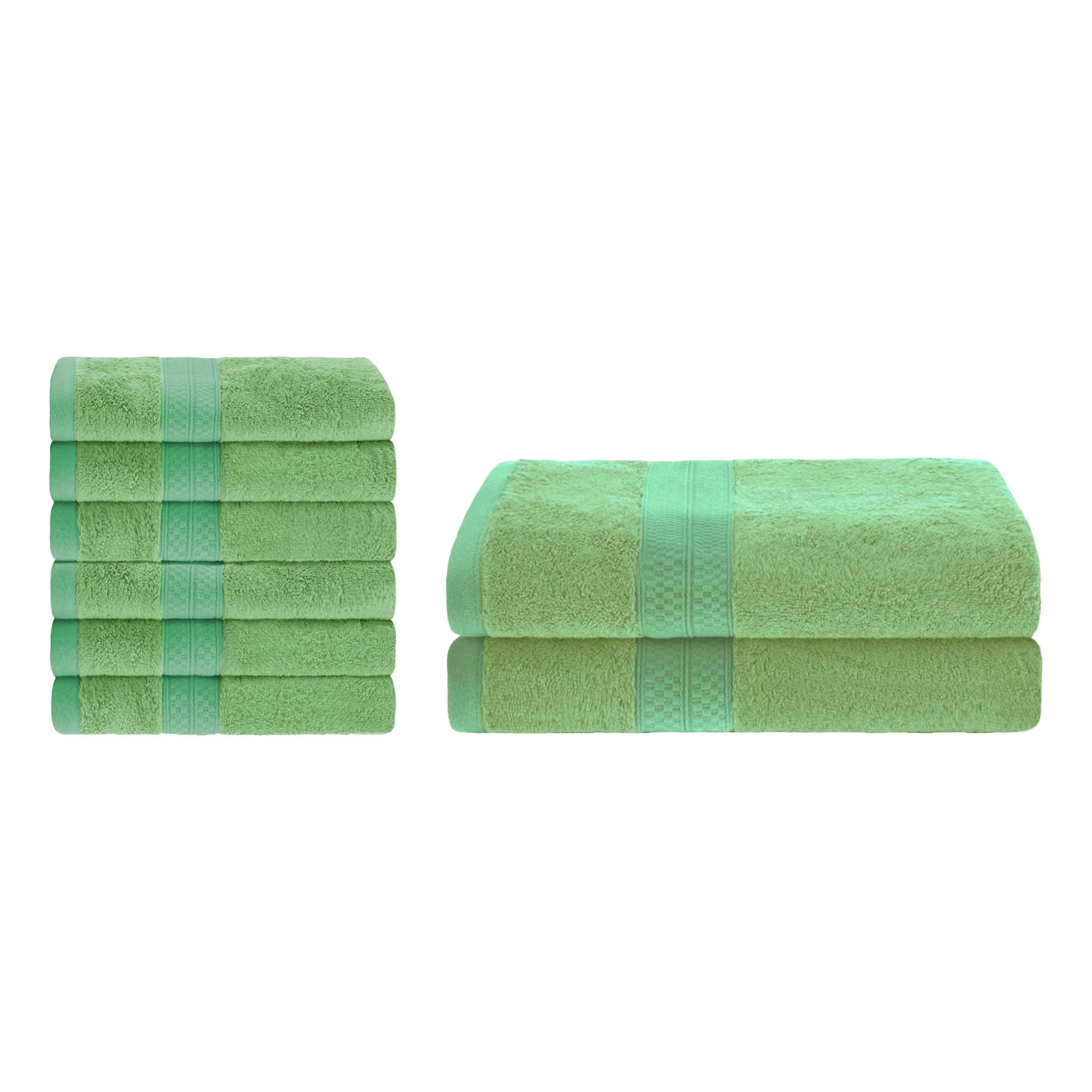 Ultra-Soft Rayon from Bamboo Cotton Blend Bath and Hand Towel Set - Towel Set by Superior Brand