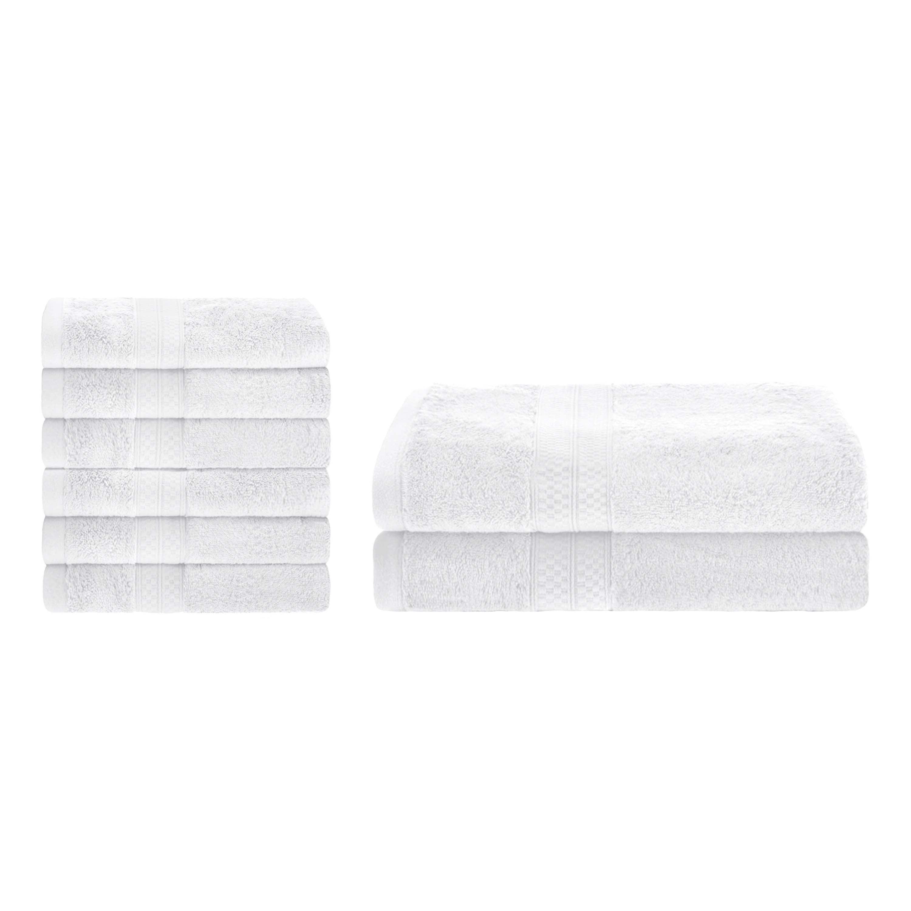 Ultra-Soft Rayon from Bamboo Cotton Blend Bath and Hand Towel Set - Towel Set by Superior Brand