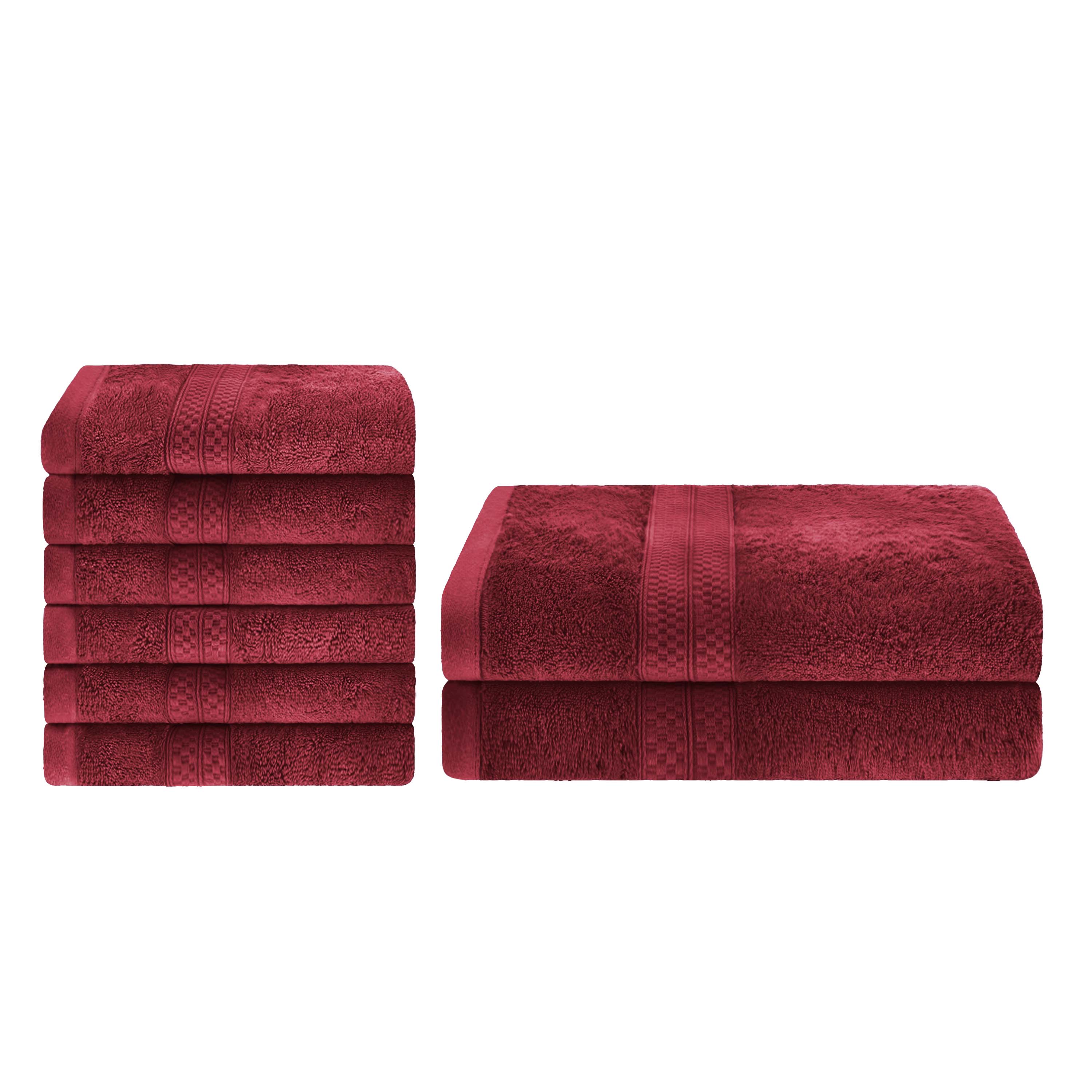 Ultra-Soft Rayon from Bamboo Cotton Blend Bath and Hand Towel Set - Towel Set by Superior Brand