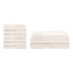 Ultra-Soft Rayon from Bamboo Cotton Blend Bath and Hand Towel Set - Towel Set by Superior Brand