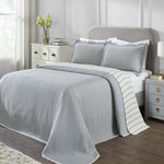 Valencia Cotton Reversible Medium Weight Matelasse Bedspread Set - Bedspread by Superior Brand