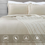 Valencia Cotton Reversible Medium Weight Matelasse Bedspread Set - Bedspread by Superior Brand