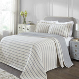Valencia Cotton Reversible Medium Weight Matelasse Bedspread Set - Bedspread by Superior Brand