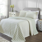 Valencia Cotton Reversible Medium Weight Matelasse Bedspread Set - Bedspread by Superior Brand