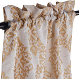 Venetian Damask Jacquard Grommet Traditional Curtain Panel Set - Semi Sheer Curtains by Superior Brand