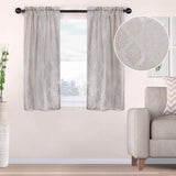 Venetian Damask Jacquard Grommet Traditional Curtain Panel Set - Semi Sheer Curtains by Superior Brand