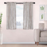 Venetian Damask Jacquard Grommet Traditional Curtain Panel Set - Semi Sheer Curtains by Superior Brand