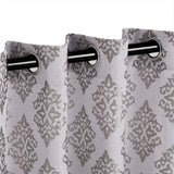 Venetian Damask Jacquard Grommet Traditional Curtain Panel Set - Semi Sheer Curtains by Superior Brand