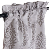 Venetian Damask Jacquard Grommet Traditional Curtain Panel Set - Semi Sheer Curtains by Superior Brand
