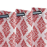 Venetian Damask Jacquard Grommet Traditional Curtain Panel Set - Semi Sheer Curtains by Superior Brand