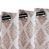 Venetian Damask Jacquard Grommet Traditional Curtain Panel Set - Semi Sheer Curtains by Superior Brand