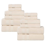 Venice Zero Twist Cotton Medium Weight Absorbent 12 Piece Towel Set - Towel Set by Superior Brand