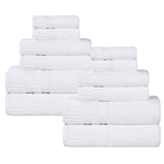 Venice Zero Twist Cotton Medium Weight Absorbent 12 Piece Towel Set - Towel Set by Superior Brand