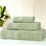 Venice Zero Twist Cotton Medium Weight Absorbent 3 Piece Towel Set - Towel Set by Superior Brand