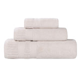 Venice Zero Twist Cotton Medium Weight Absorbent 3 Piece Towel Set - Towel Set by Superior Brand