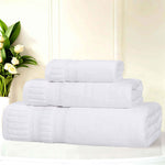 Venice Zero Twist Cotton Medium Weight Absorbent 3 Piece Towel Set - Towel Set by Superior Brand