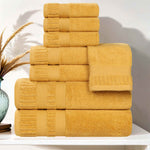 Zero Twist Cotton Towels 8 Piece Venice Collection - Towel Set by Superior Brand