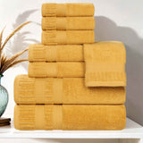 Zero Twist Cotton Towels 8 Piece Venice Collection - Towel Set by Superior Brand