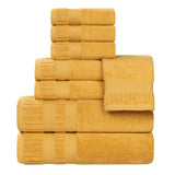 Zero Twist Cotton Towels 8 Piece Venice Collection - Towel Set by Superior Brand