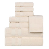 Zero Twist Cotton Towels 8 Piece Venice Collection - Towel Set by Superior Brand