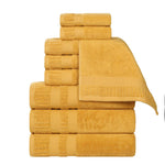 Venice Zero Twist Cotton Medium Weight Absorbent 9 Piece Towel Set - Towel Set by Superior Brand